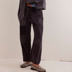 Free People Moxie Pull On Barrel Jeans We The Free
